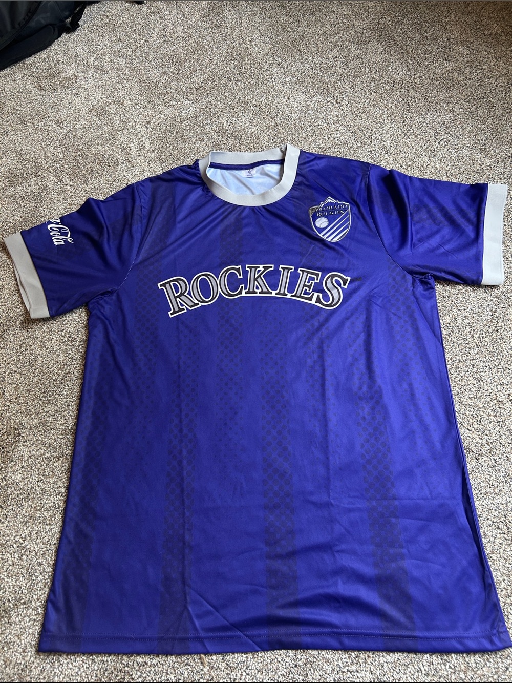 Rockies Purple Team Jersey with Crest